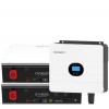 Growatt 6kW batteria Dyness 10.24kWh OFF-GRID Sistema di accumulo monofase kit fotovoltaico