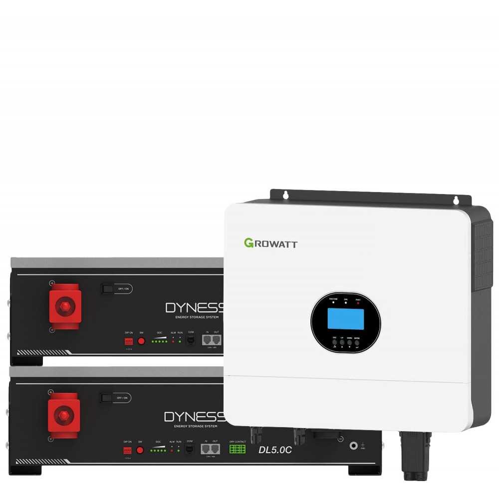 Growatt 6kW batteria Dyness 10.24kWh OFF-GRID Sistema di accumulo monofase kit fotovoltaico