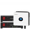 Growatt 6kW batteria Dyness 10.24kWh OFF-GRID Sistema di accumulo monofase kit fotovoltaico