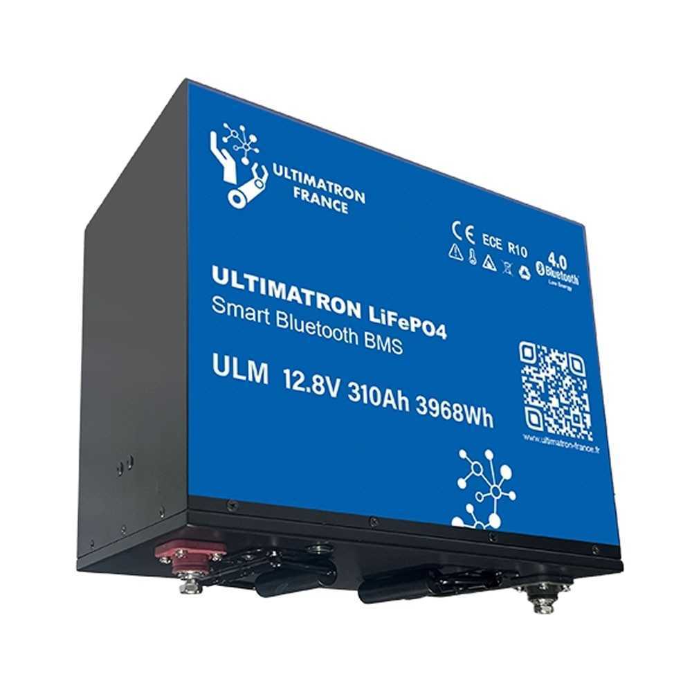 Ultimatron LiFePO4 12V 310Ah ULM-12-310H METAL Batteria al Litio BMS Smart Bluetooth 3968Wh