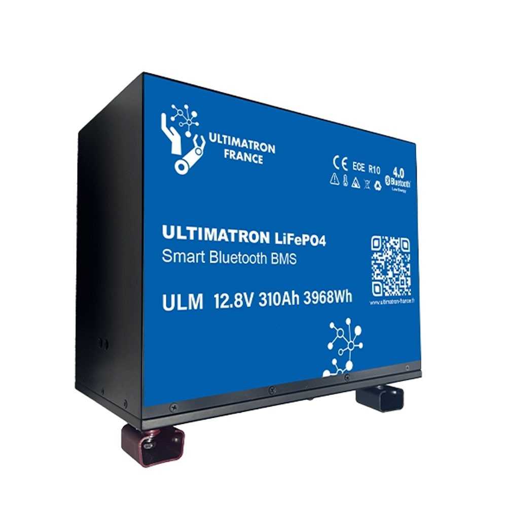 Ultimatron LiFePO4 12V 310Ah ULM-12-310H METAL Lithium Battery BMS Smart Bluetooth 3968Wh