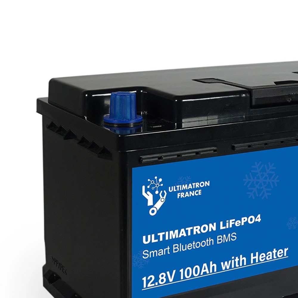 Ultimatron LiFePO4 12V 100Ah ULS-12-100H Batteria al Litio BMS Smart Bluetooth Camper