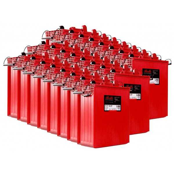 Rolls S2 L16-SC 48V 89.71kWh Battery Bank C100 4000 Series