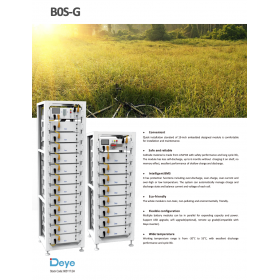 Deye BOS-G Battery 30kW - 6x5.12kW + HVB750V/100A + rack 13