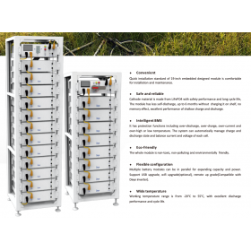 Deye BOS-G Battery 40kW - 8x5.12kW + HVB750V/100A + rack 13