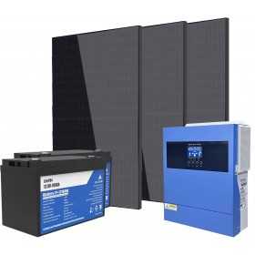 24V 1200W Photovoltaic Kit with 3.6kVA Inverter 2.56kWh LiFePO4 Battery