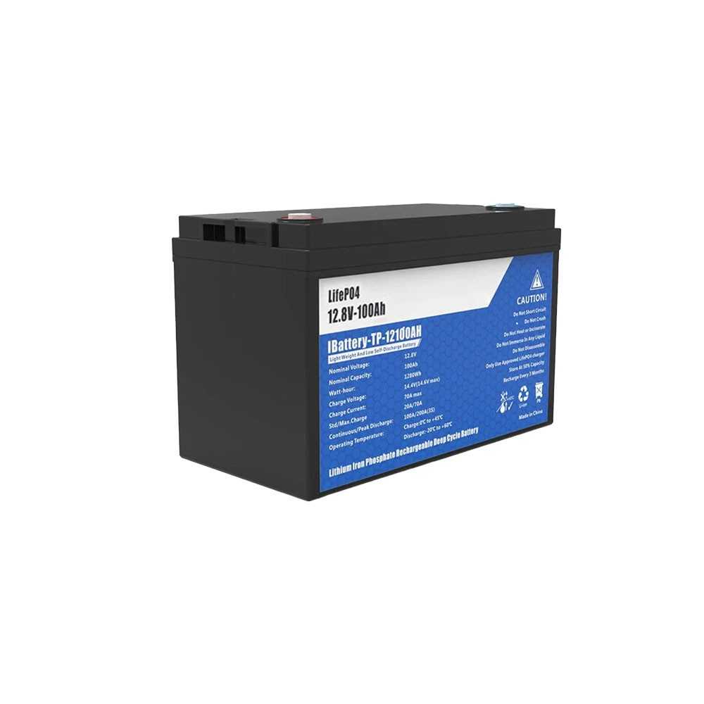 Batteria LiFePO4 12V 100Ah con 100A BMS 12,8V 1280Wh