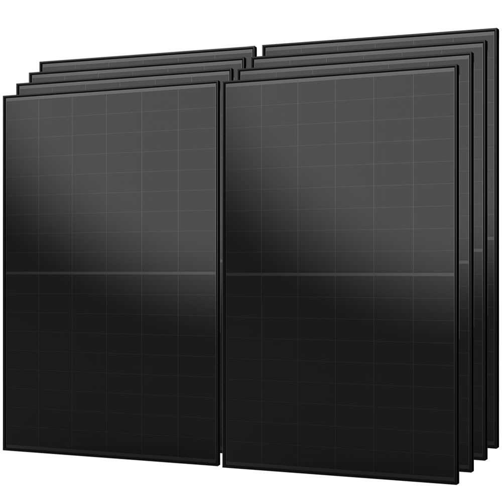JA SOLAR 450W Full Black bifacciale N-Type Glass-Glass Pannello Solare min 8pz