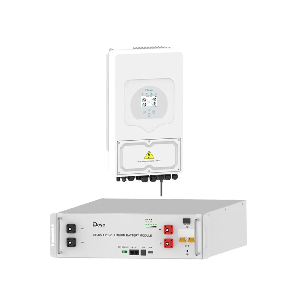 DEYE Storage system 5.12kWh inverter 6kW SG03LP1 + 1 SE-G5.1 Pro-B
