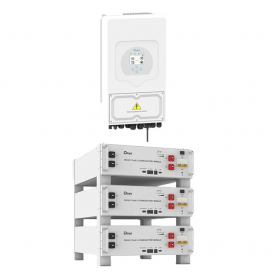 DEYE Sistema di accumulo 15.36kWh inverter 6kW SG03LP1 + 3 SE-G5.1 Pro-B