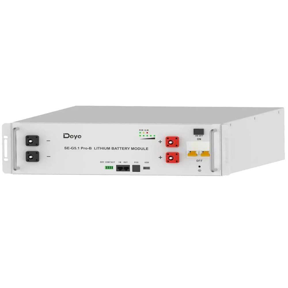 DEYE Sistema di accumulo 20.48kWh inverter 6kW SG03LP1 + 4 SE-G5.1 Pro-B