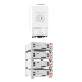 DEYE Sistema di accumulo 20.48kWh inverter 6kW SG03LP1 + 4 SE-G5.1 Pro-B
