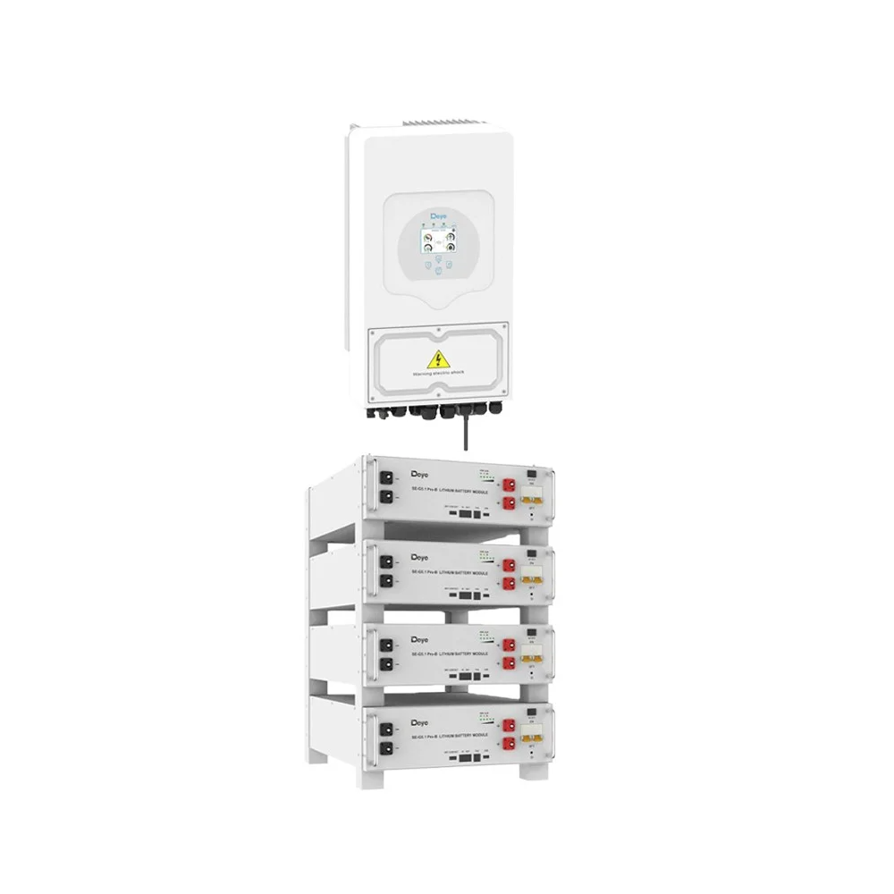 DEYE Storage system 20.48kWh inverter 6kW SG03LP1 + 4 SE-G5.1 Pro-B