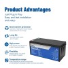 Batteria LiFePO4 24V 100Ah con 100A BMS 25.6V 2560Wh