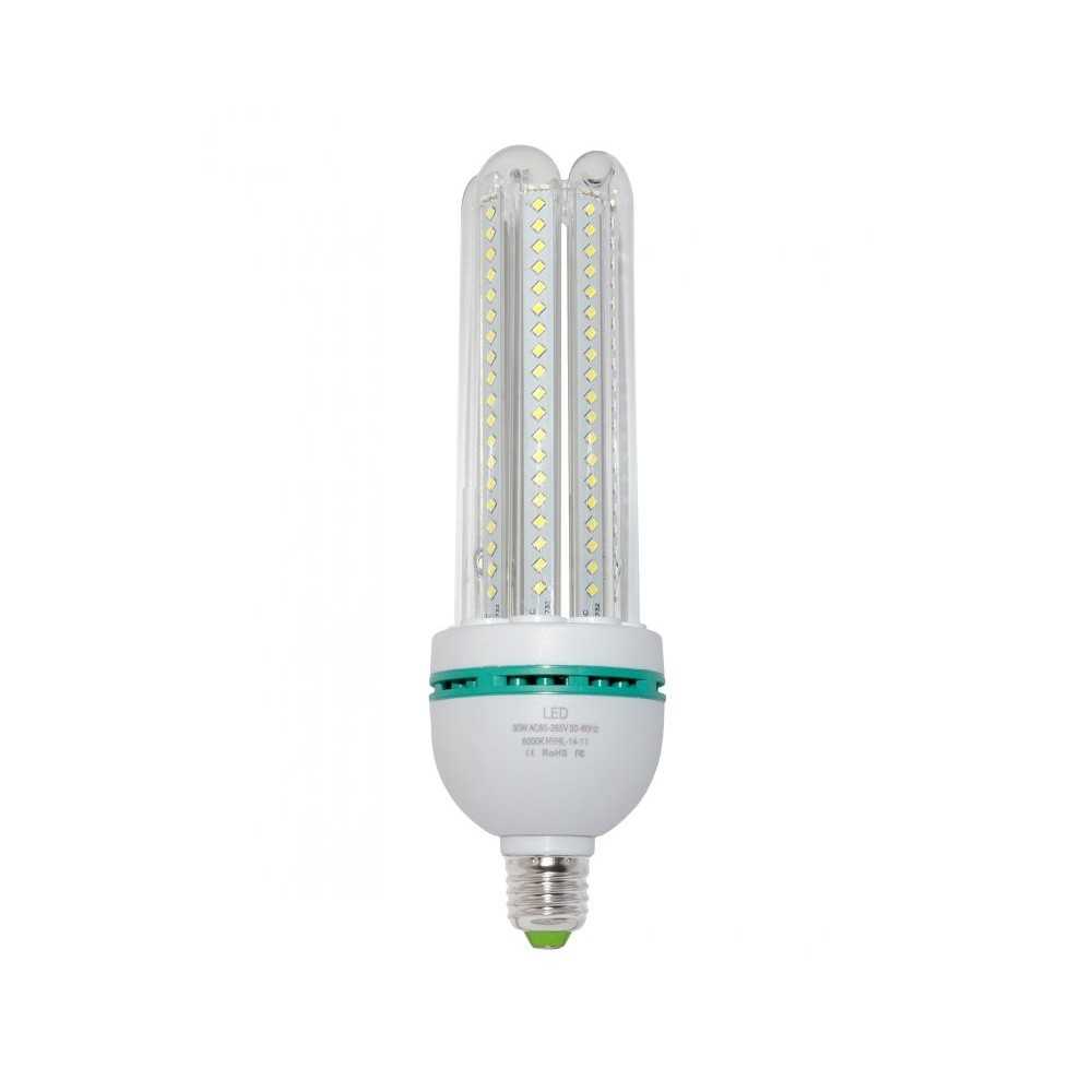 Corn LED Bulb 30W 85-265V Plug Type E27 6000K Cold White Light 2700Lm
