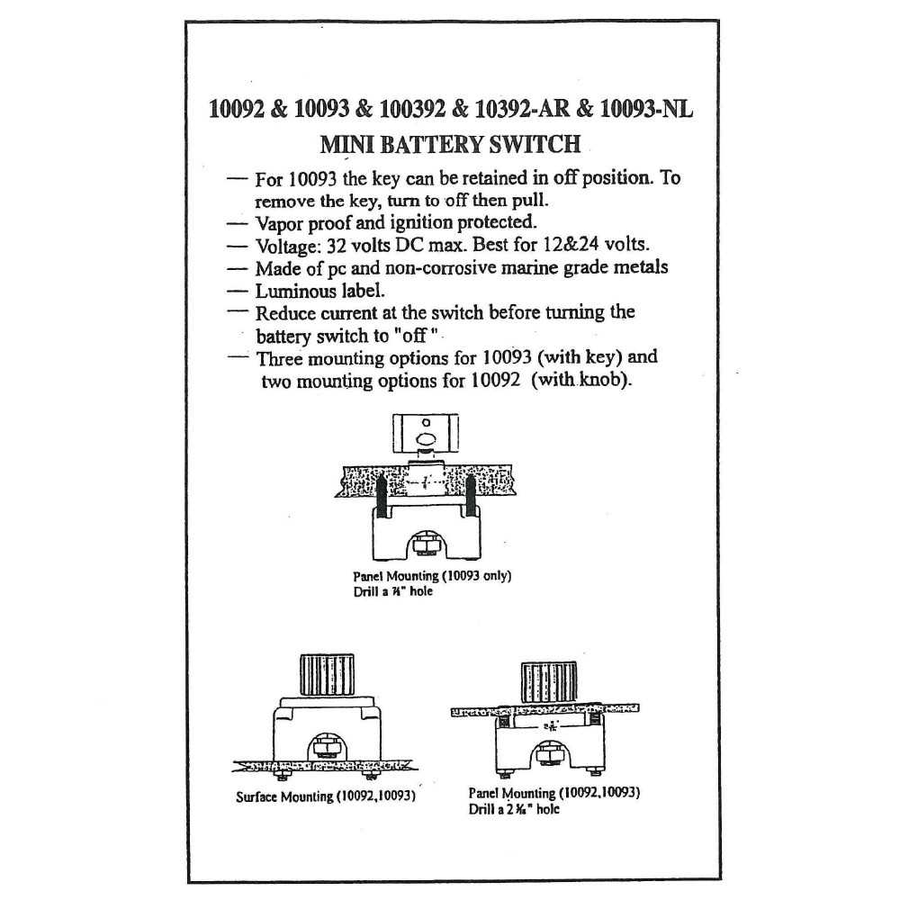 Electra Interruttore Staccabatteria 200A 12-24V Singola batteria