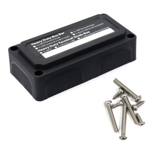 BusBar Box 4xM8 Cable connection distribution box 48V max 200A Black