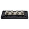 BusBar Box 4xM8 Cable connection distribution box 48V max 200A Black