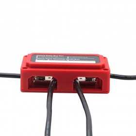 BusBar Box Rot 4xM8 Cable connection distribution box 48V max 200A Red
