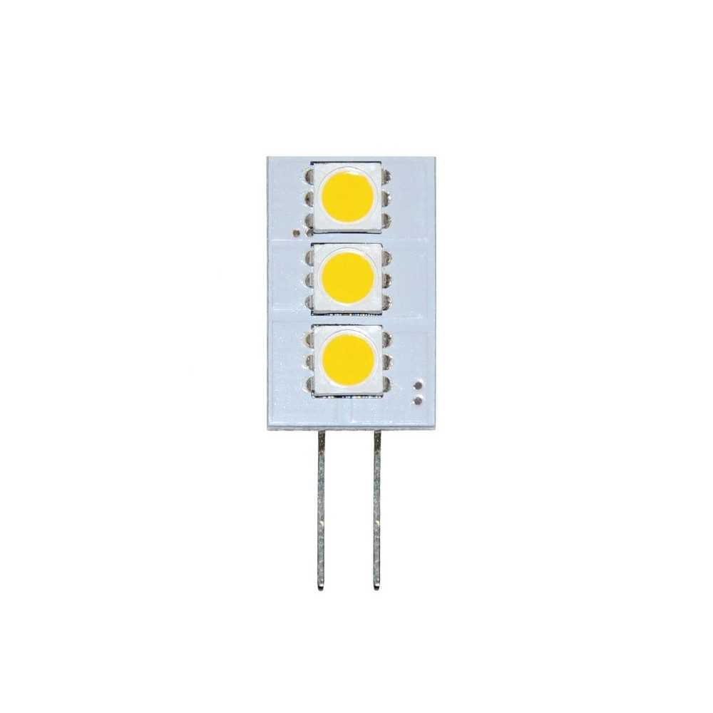 3 LED Light 10-15V 1W G4 3000K Warm White 3SMD-5050
