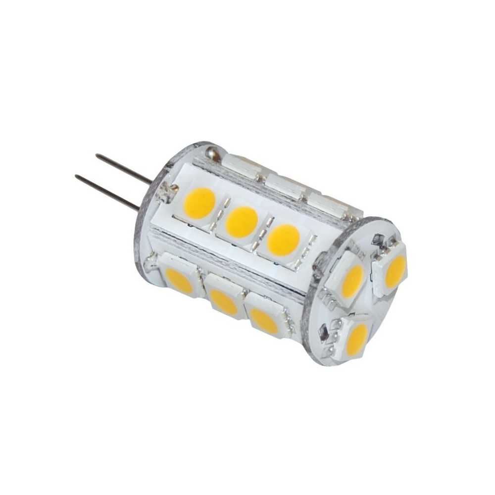 18 LED Light 10-15V 3W G4 Plug 3000K Warm White 18SMD-5050