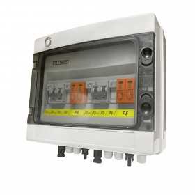 500Vdc 2 string 16+16A electrical panel with disconnector and fuses