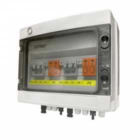 500Vdc 2 string 16+16A electrical panel with disconnector and fuses