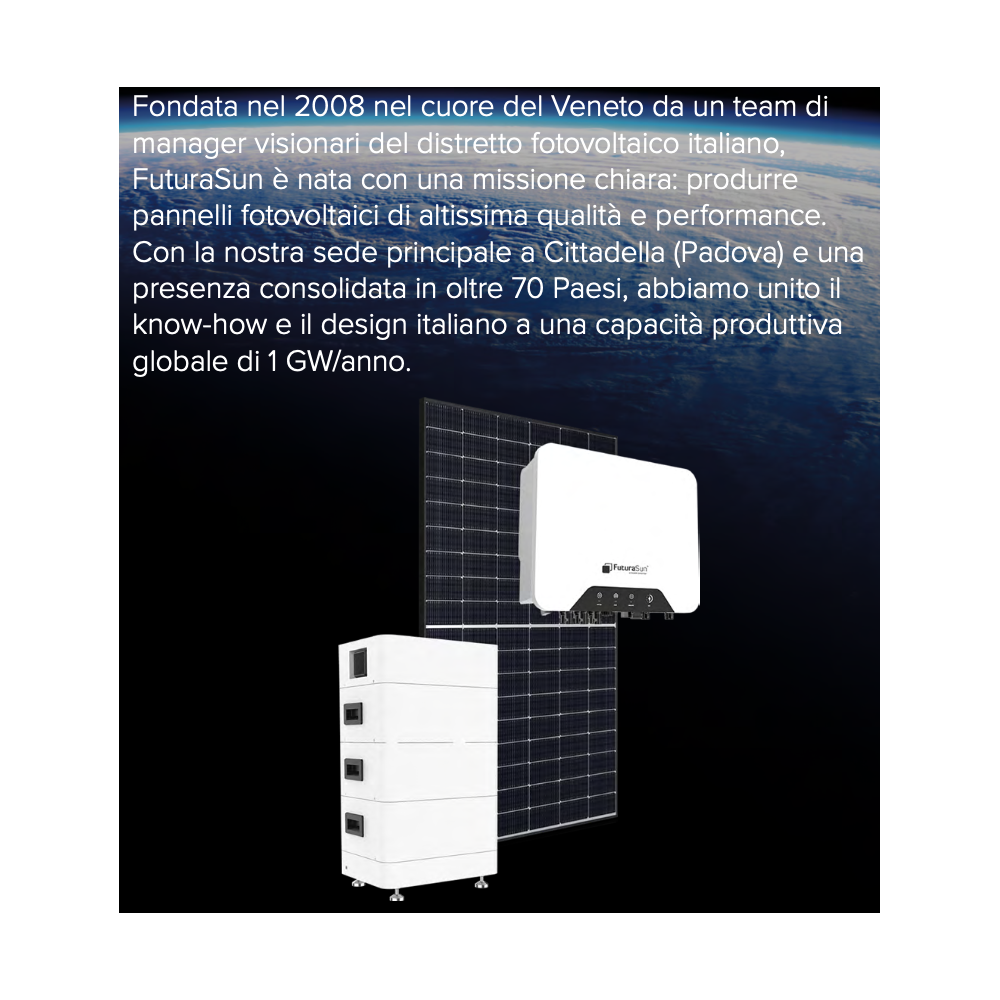 FuturaSun Single-Phase 6.44 kW On-Off Grid Kit with 6kW Inverter + 10.65kWh Battery
