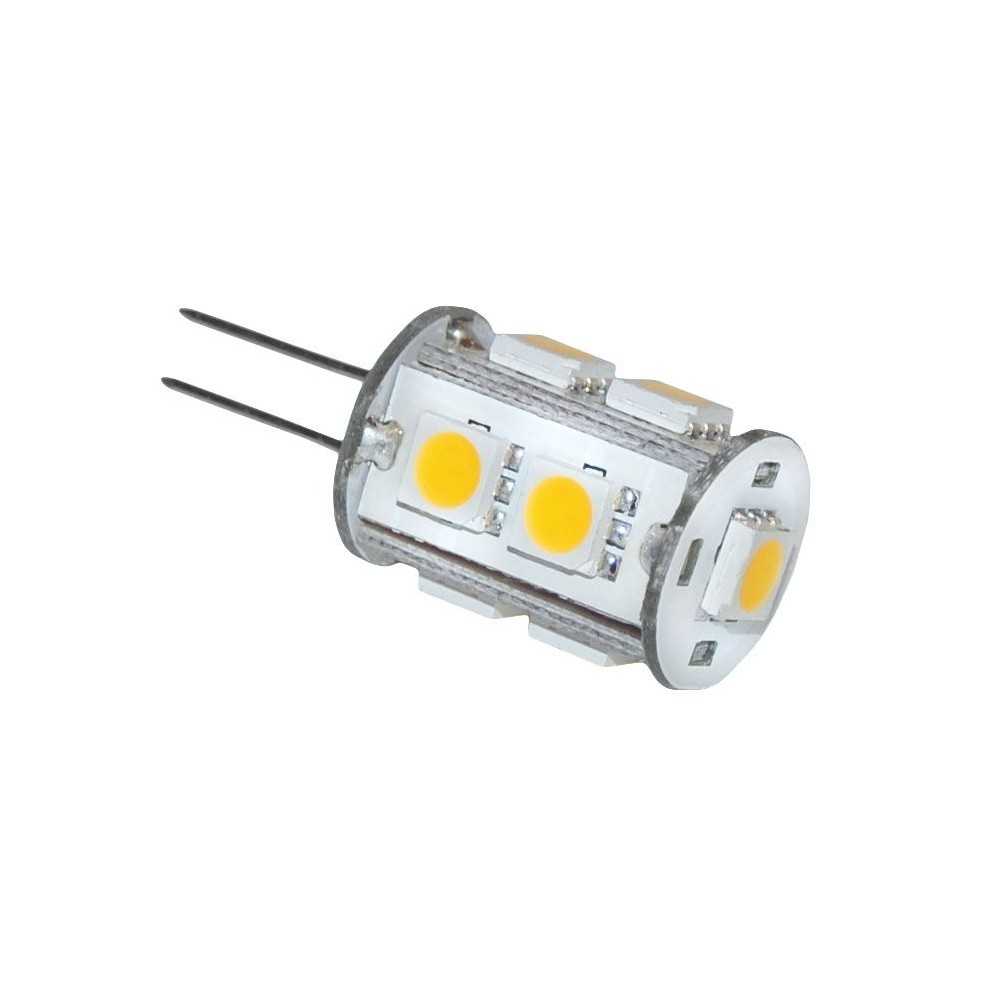 9 LED Light 10-15V 1.8W G4 Plug 3000K Warm White 9SMD-5050