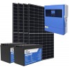 Kit Off Grid Baita Casa 24V 1800W PLUS con Inverter 4kVA Batteria LiFePO4 2.56kWh