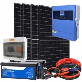 Off Grid Kit 24V 1800W PLUS with 4kVA Inverter LiFePO4 5.12kWh Battery