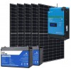 Off Grid Cabin Home Kit 24V 2.25kW with 3kVA Inverter LiFePO4 2560Wh Battery