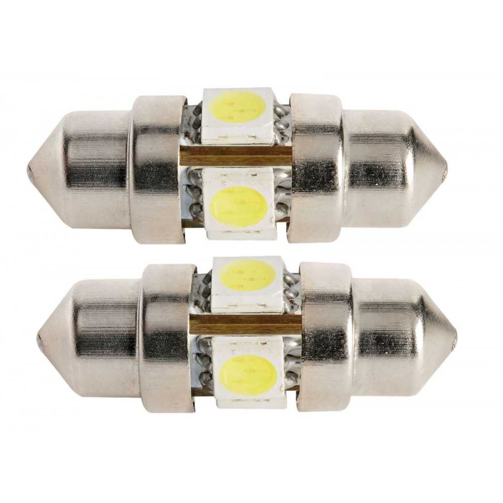 2pcs Cylindrical LED bulb 12V - 0,8W