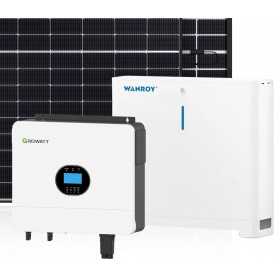 6kW 7200W Single Phase Off-Grid Photovoltaic Kit with 5kW Growatt Wanroy Battery Storage