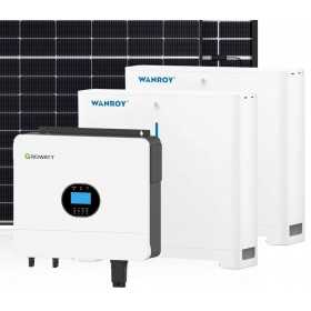 6kW 7200W Single Phase Off-Grid Photovoltaic Kit with 10kW Growatt Wanroy Battery Storage