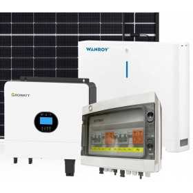 6kW 7200W PLUS 1-Phase Off-Grid Photovoltaic Kit with 5kW Growatt Wanroy Battery Storage