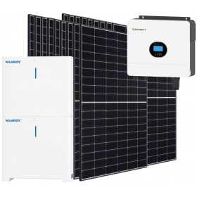 Kit fotovoltaico 6kW 8100W Monofase OFF Grid con accumulo 10kW Growatt Wanroy Per baita o casa isolata