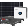 6kW 7200W Single Phase Off Grid Photovoltaic Kit with 5kW Growatt Wanroy Rack Storage for Cabin or Detached House