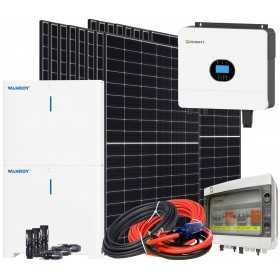 Kit fotovoltaico 6kW 7200W PLUS Monofase OFF Grid con accumulo 10kW Growatt Wanroy Per baita o casa isolata