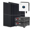 Kit fotovoltaico 6kW 7200W Monofase OFF Grid con accumulo 10kW Growatt Wanroy RACK Per baita o casa isolata