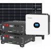 Kit fotovoltaico 6kW 7200W Monofase OFF Grid con accumulo 10kW Growatt Wanroy RACK Per baita o casa isolata