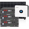 Kit fotovoltaico 6kW 8100W Monofase OFF Grid con accumulo 15kW Growatt Wanroy RACK Per baita o casa isolata