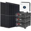 Kit fotovoltaico 6kW 8100W Monofase OFF Grid con accumulo 15kW Growatt Wanroy RACK Per baita o casa isolata