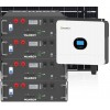 Kit fotovoltaico 6kW 8100W Monofase OFF Grid con accumulo 20kW Growatt Wanroy RACK Per baita o casa isolata