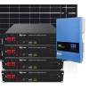 4.5kW Off Grid Photovoltaic Kit with 6kW Inverter and 9.6kWh Dyness LiFePo4 Batteries