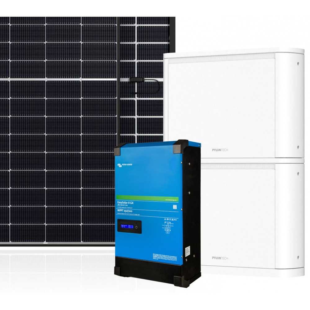 4.5kW Off Grid Kit with Victron EasySolar II 48V 5kW Inverter Pylontech PELIO 51.2V 10.24kWh LiFePo4 Batteries