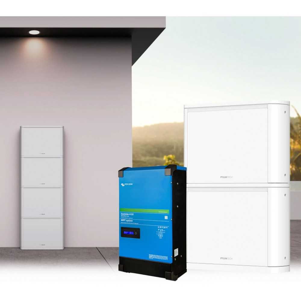 4.5kW Off Grid Kit with Victron EasySolar II 48V 5kW Inverter Pylontech PELIO 51.2V 10.24kWh LiFePo4 Batteries