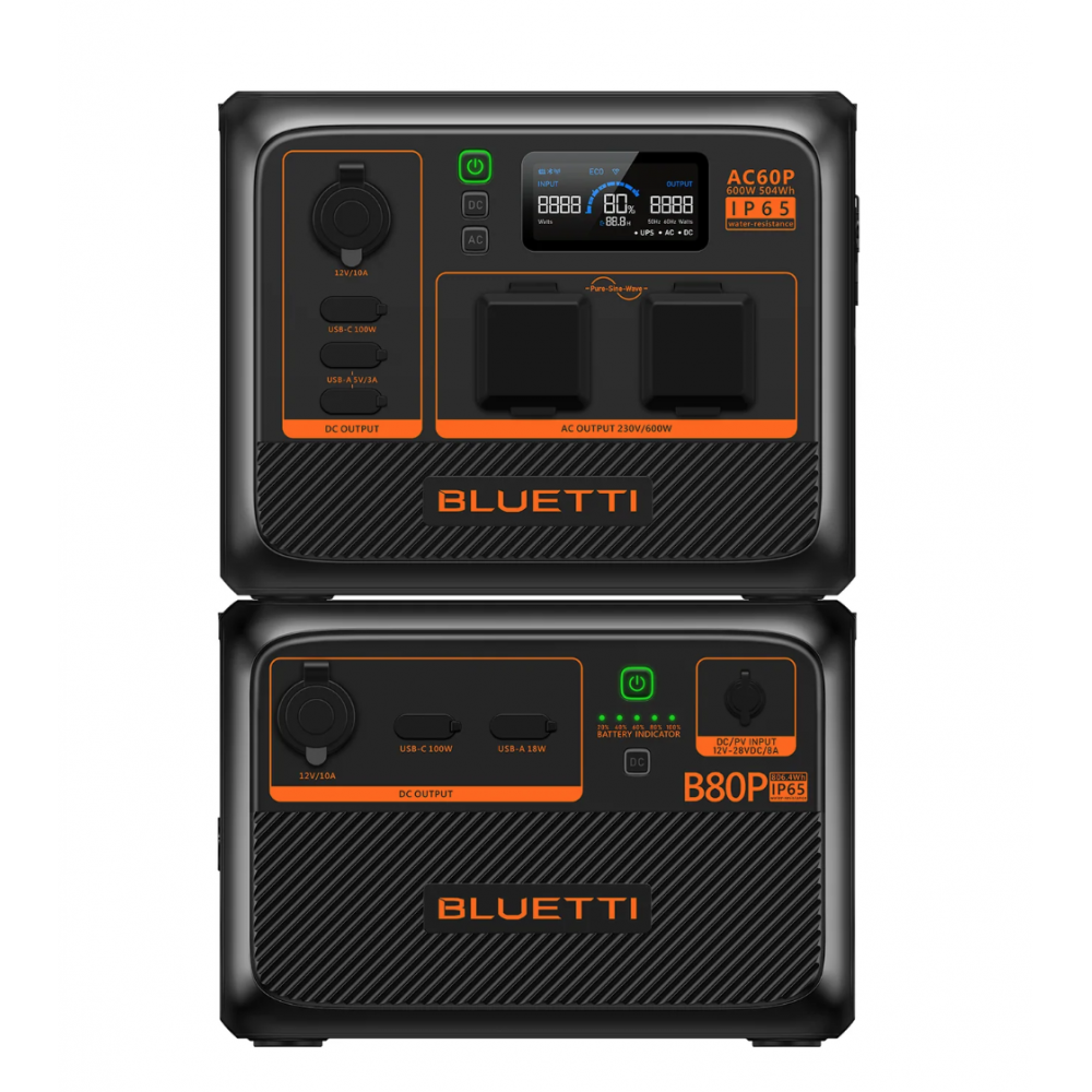 Bluetti AC60P Premium Portable Power Station 504Wh 600W