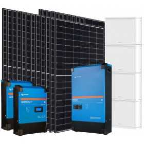 Kit Fotovoltaico 10,8kW Off Grid con Inverter Victron MultiPlus II 48/10000 e Batterie LiFePo4 Pylontech PELIO 51.2V 20.48kWh