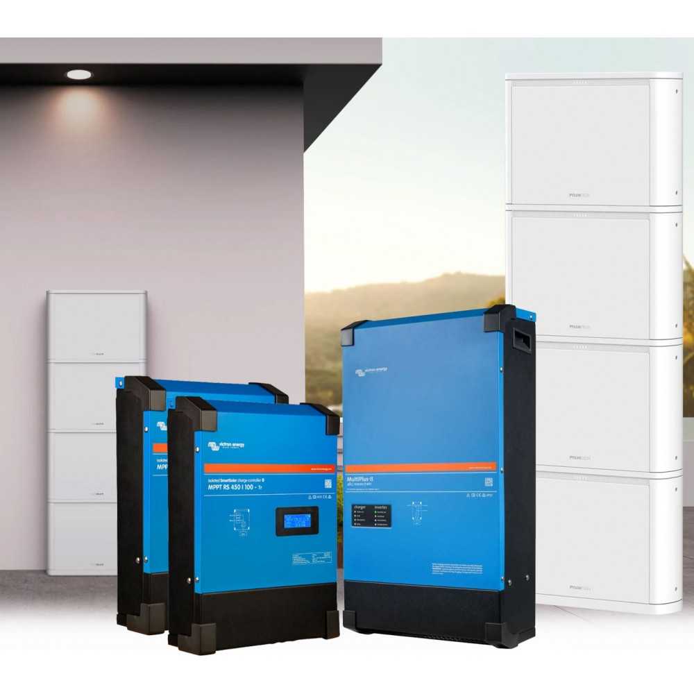 10.8kW Off Grid Photovoltaic Kit with Victron MultiPlus II 48/10000 Inverter and Pylontech PELIO 51.2V 20.48kWh Batteries